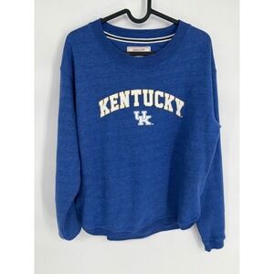 League 91 Kentucky Wildcats Blue Heather Crewneck Sweatshirt Small Pullover